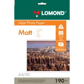 Ֆոտոթուղթ երկկողմանի փայլատ Lomond A4, 190 գ/մ², 50 թերթ 0102015