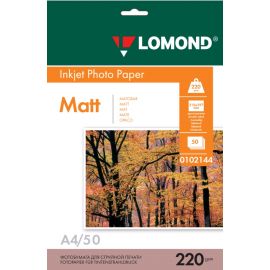 Ֆոտոթուղթ երկկողմանի փայլատ Lomond A4, 220 գ/մ², 50 թերթ 0102144