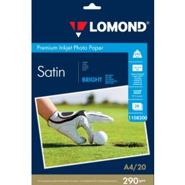 Ֆոտոթուղթ Սատին (Satin Bright) Lomond A4, 290 գ/մ² , 20 թերթ, 1108200