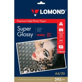 Ֆոտոթուղթ Սուպեր Փայլուն (Warm) Lomond A4, 295 գ/մ², 20 թերթ, 1108101